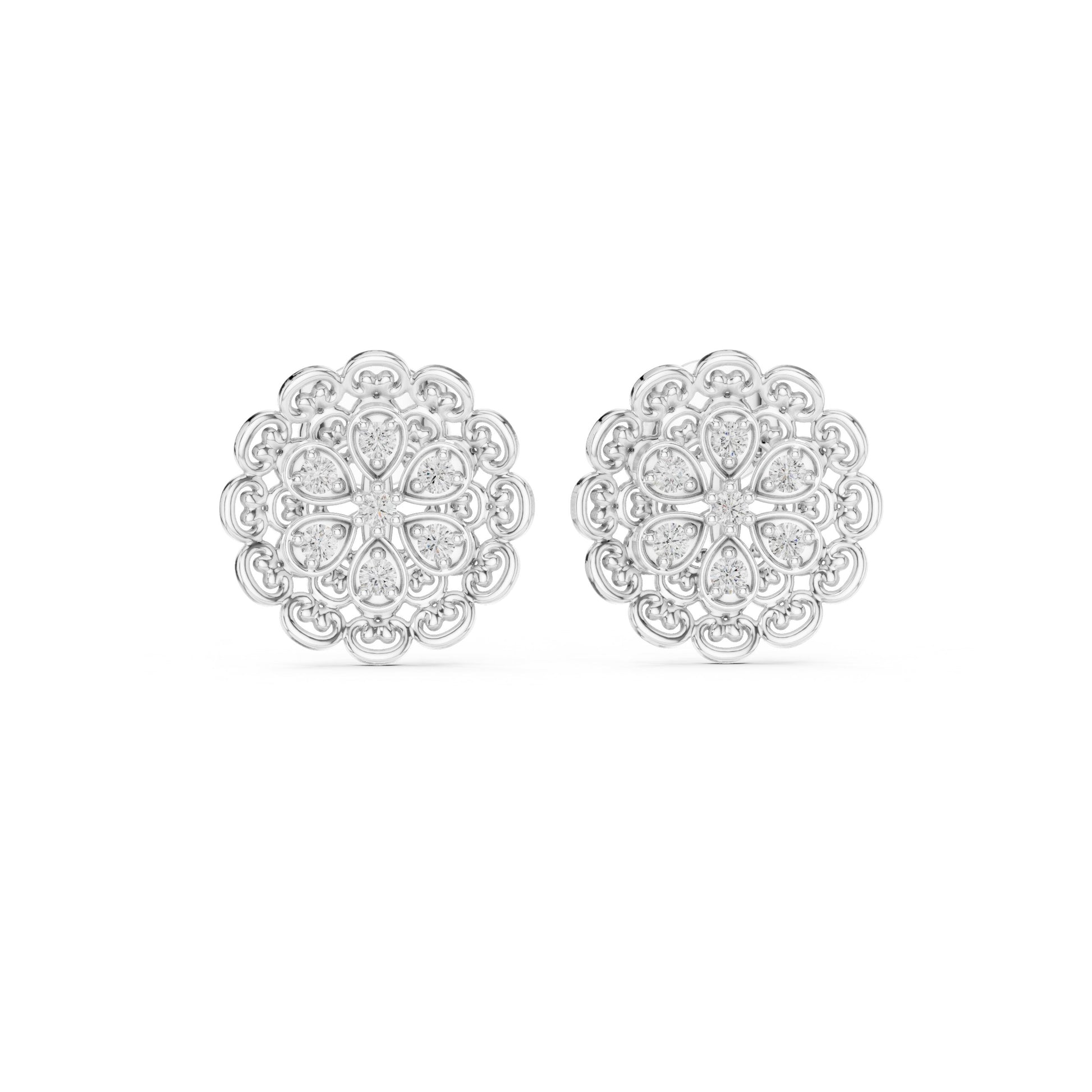 Mixed Shape Lab Grown Diamond Stud Earrings