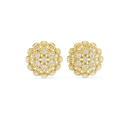 Mixed Shape Lab Grown Diamond Stud Earrings