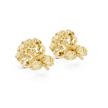 Round Stud Lab Grown Diamond Earrings
