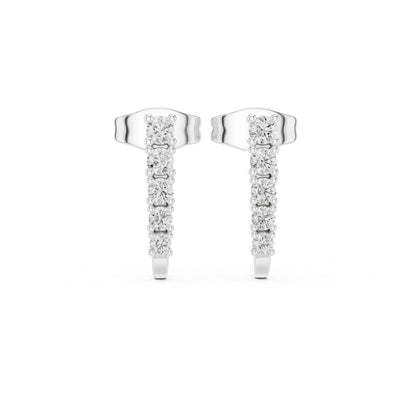Emerald Climber Lab Grown Diamond Earrings