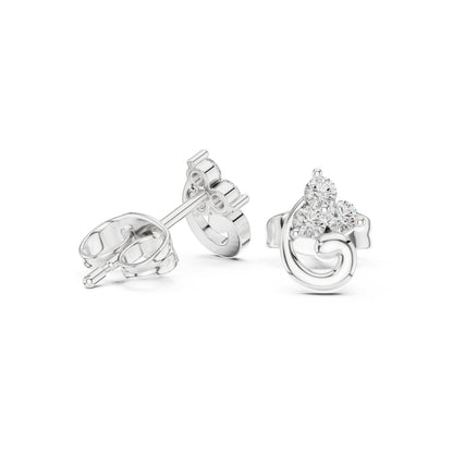 Round Stud Lab Grown Diamond Earrings