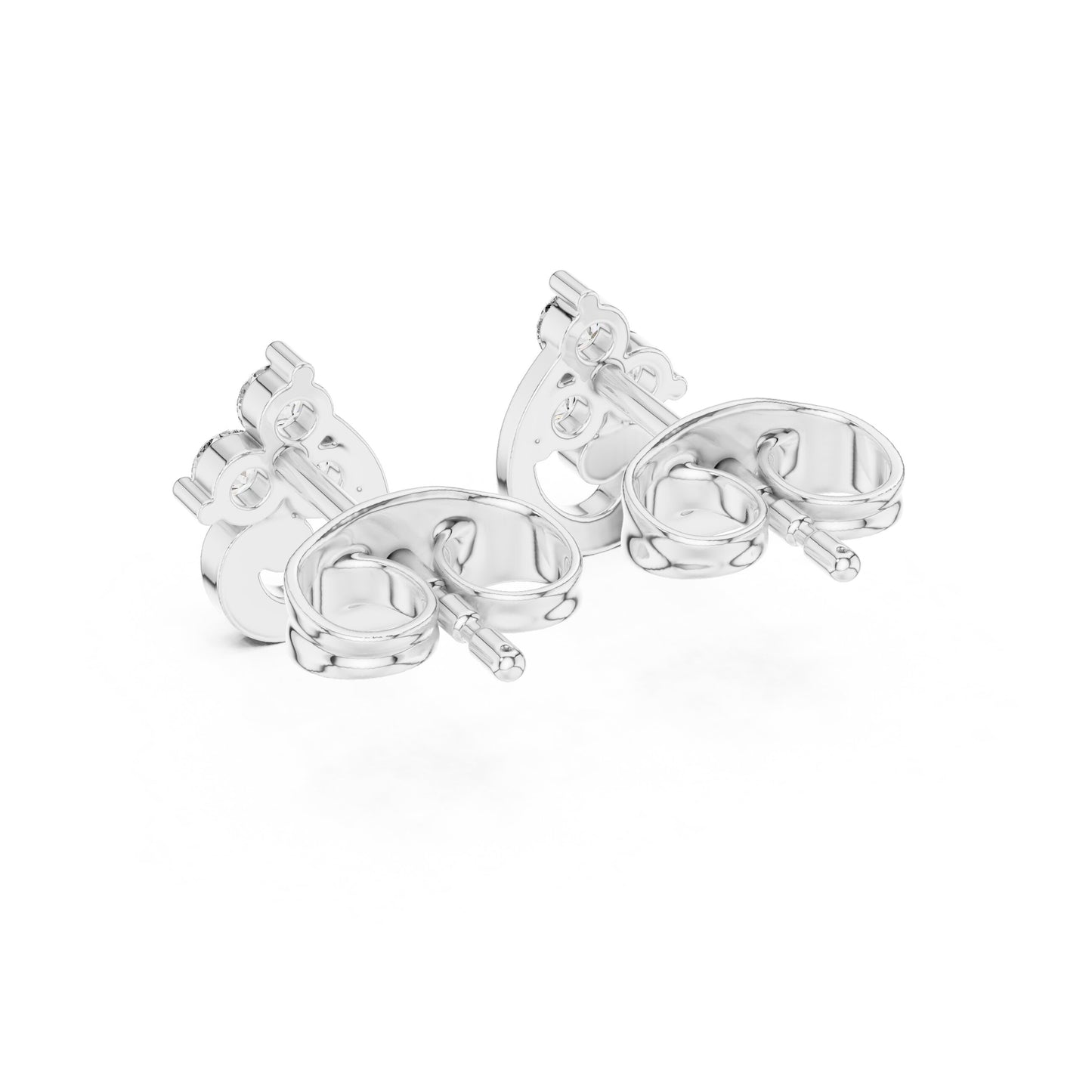 Round Stud Lab Grown Diamond Earrings