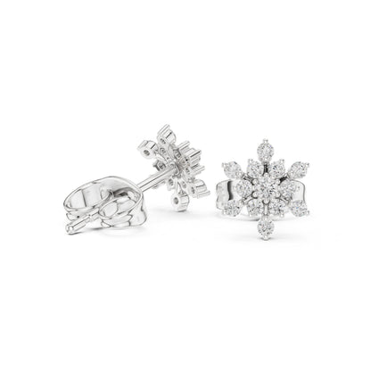 Round Cluster Lab Grown Diamond Earrings