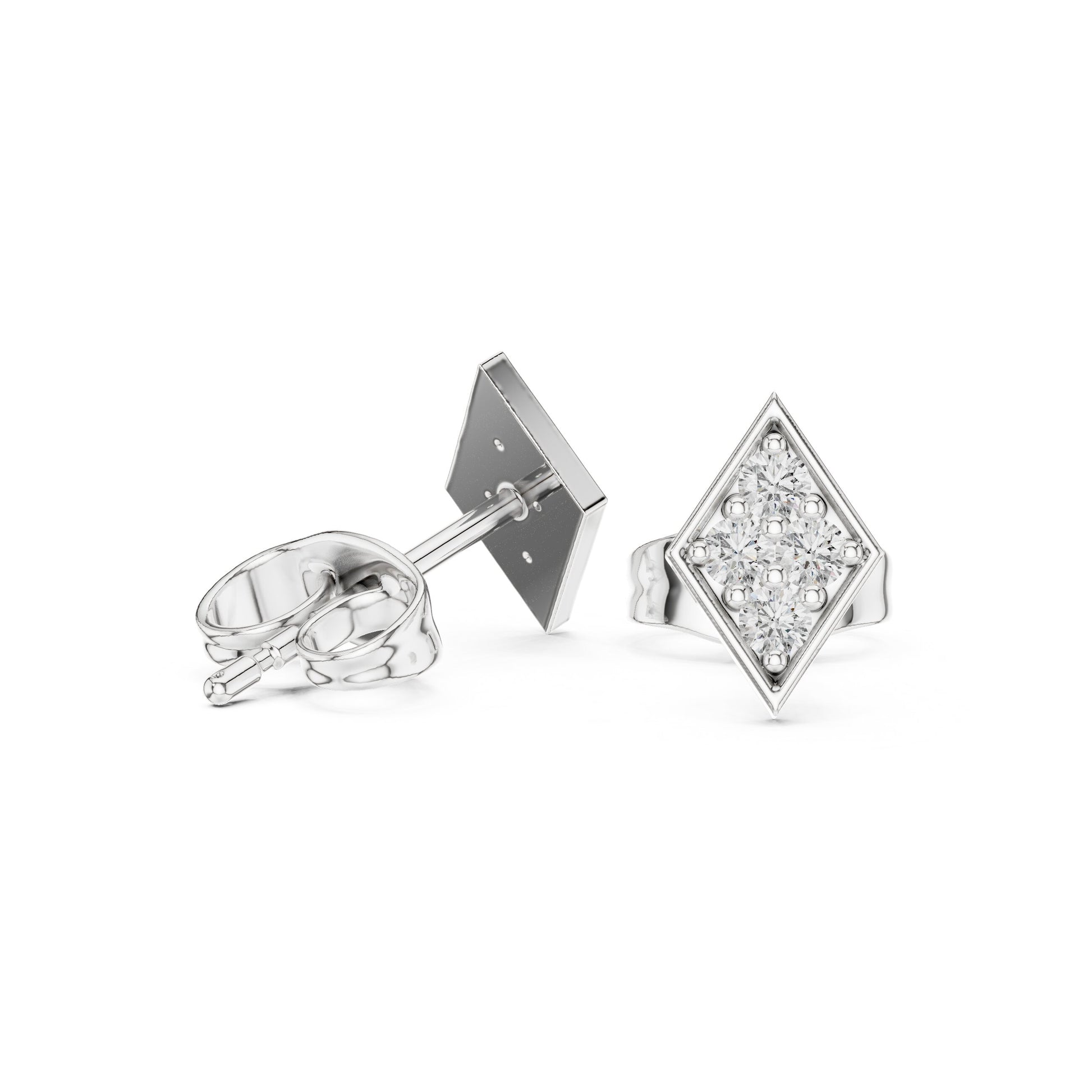 Round Stud Lab Grown Diamond Earrings