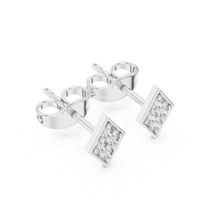 Round Stud Lab Grown Diamond Earrings