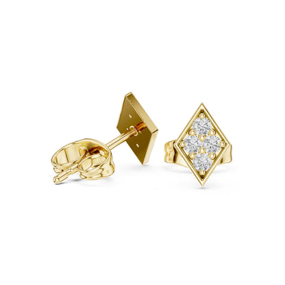 Round Stud Lab Grown Diamond Earrings