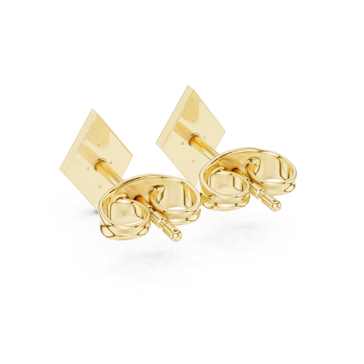 Round Stud Lab Grown Diamond Earrings