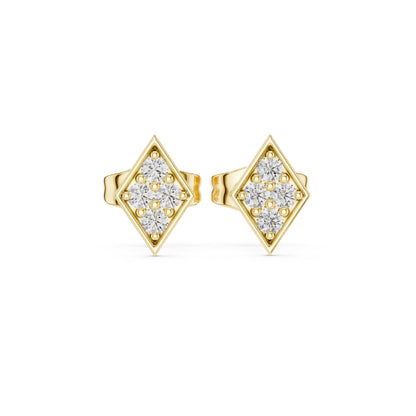 Round Stud Lab Grown Diamond Earrings