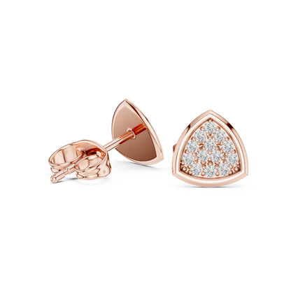 Round Stud Lab Grown Diamond Earrings