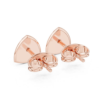Round Stud Lab Grown Diamond Earrings
