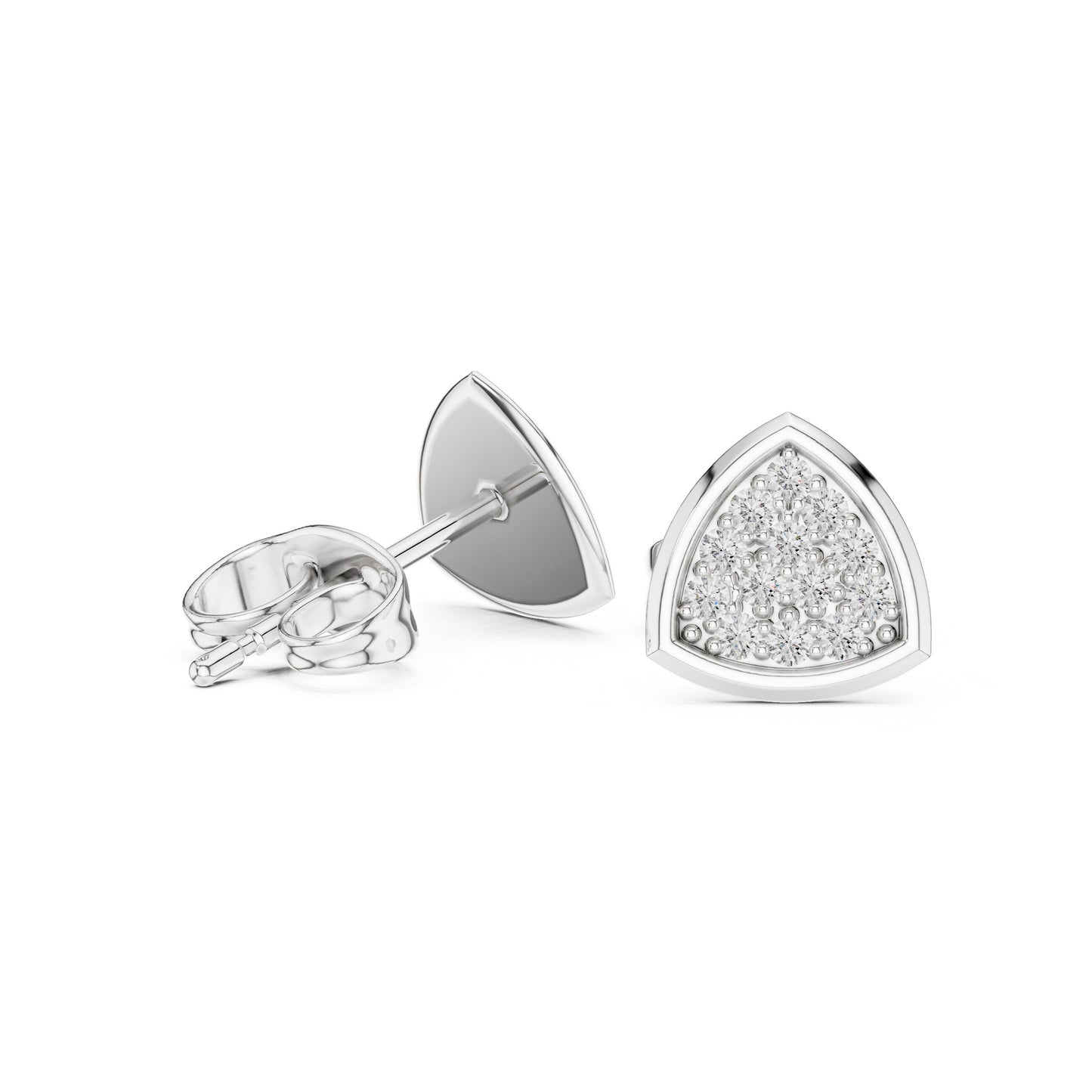 Round Stud Lab Grown Diamond Earrings