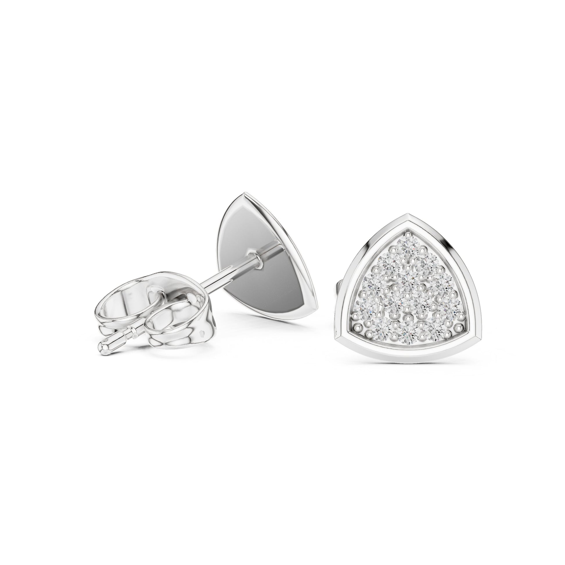 Round Stud Lab Grown Diamond Earrings