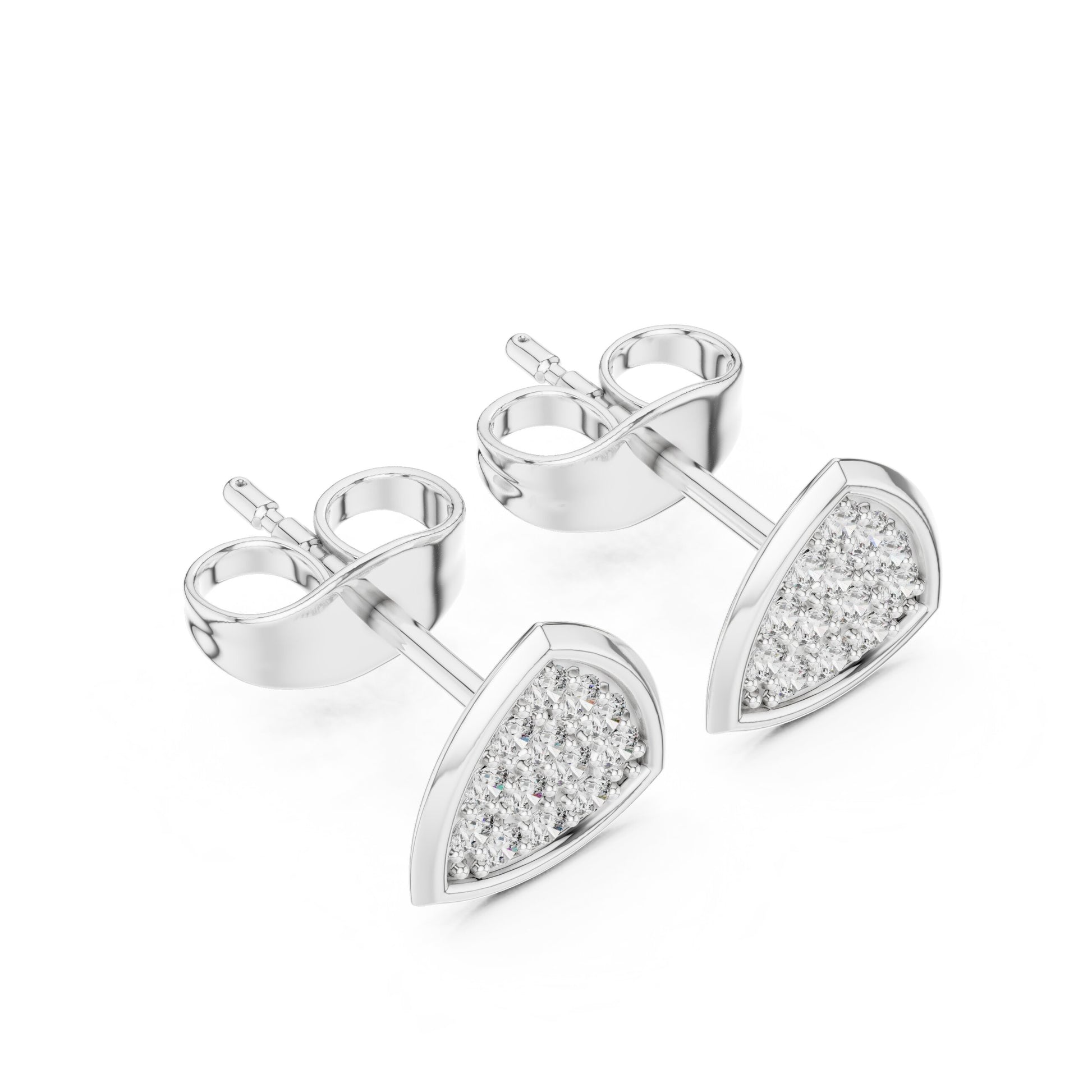 Round Stud Lab Grown Diamond Earrings