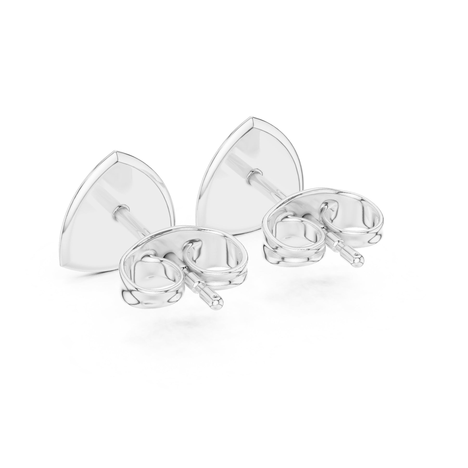 Round Stud Lab Grown Diamond Earrings