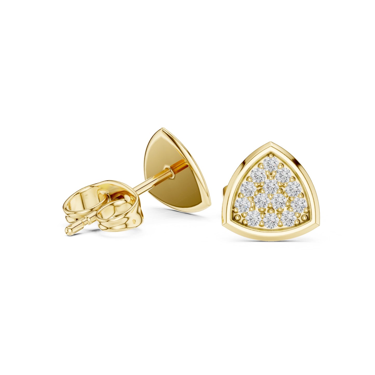 Round Stud Lab Grown Diamond Earrings