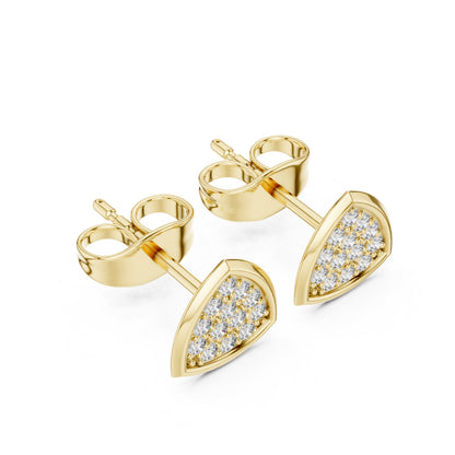 Round Stud Lab Grown Diamond Earrings