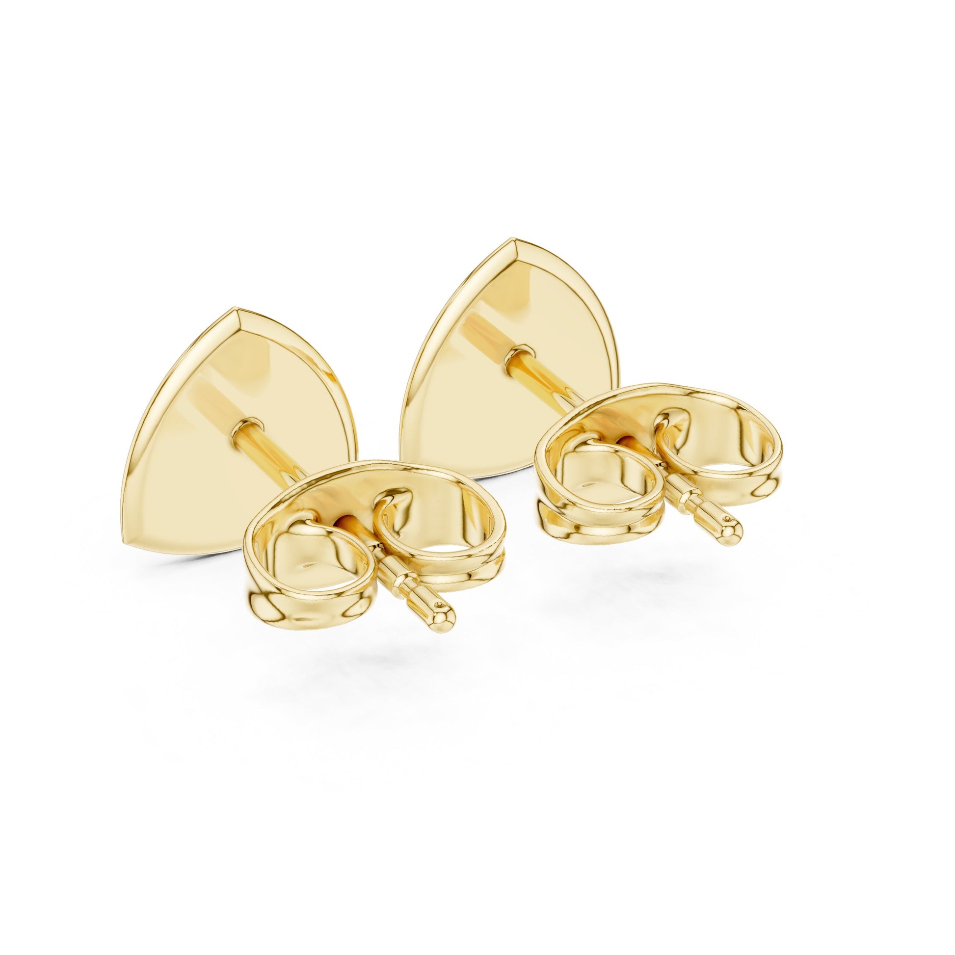 Round Stud Lab Grown Diamond Earrings