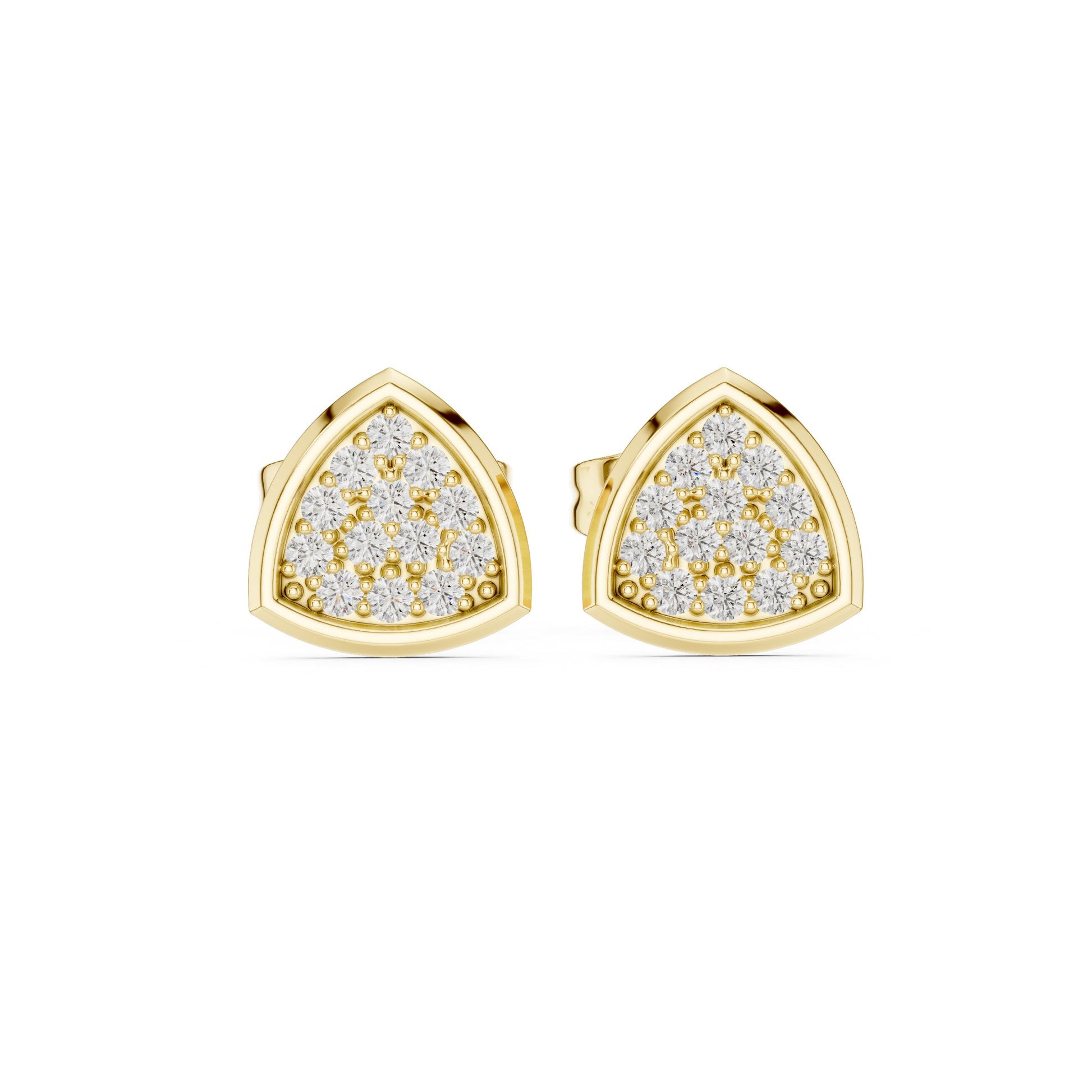 Round Stud Lab Grown Diamond Earrings