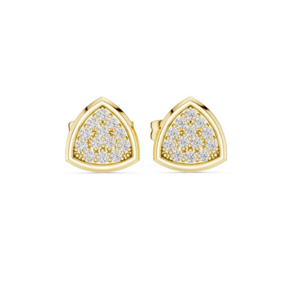 Round Stud Lab Grown Diamond Earrings