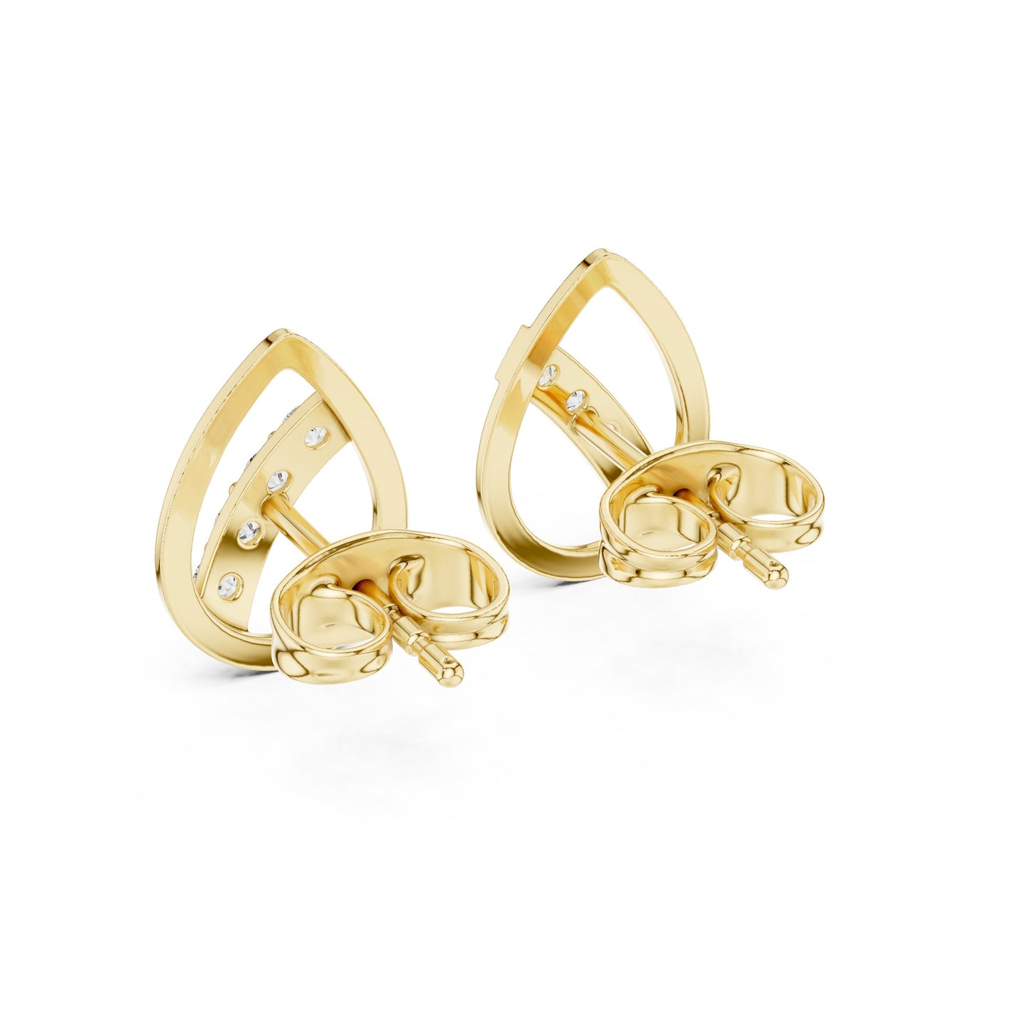 Round Stud Lab Grown Diamond Earrings