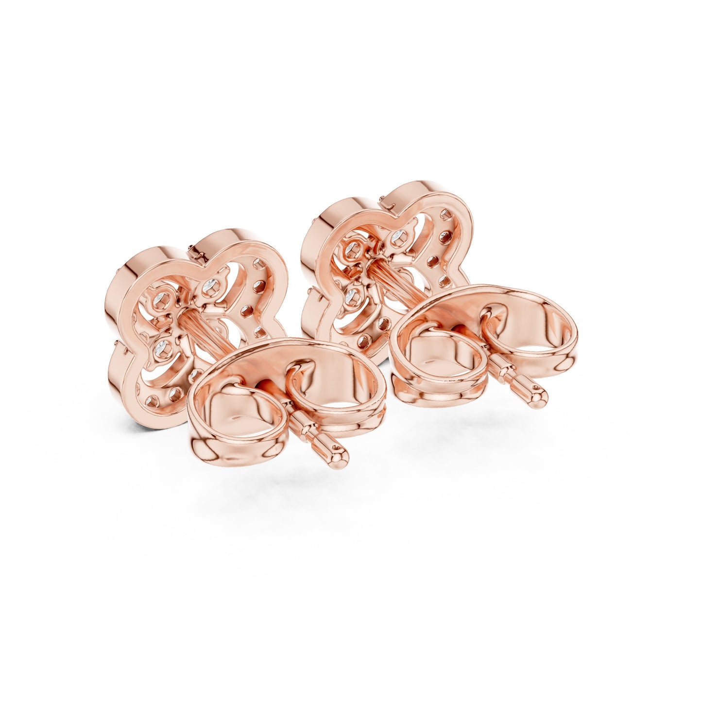 Round Stud Lab Grown Diamond Earrings