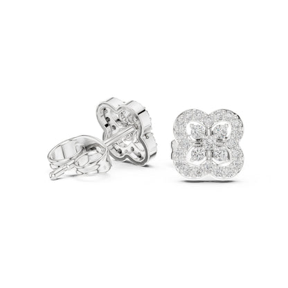 Round Stud Lab Grown Diamond Earrings