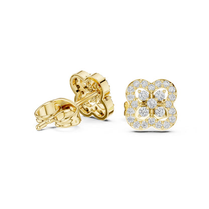 Round Stud Lab Grown Diamond Earrings