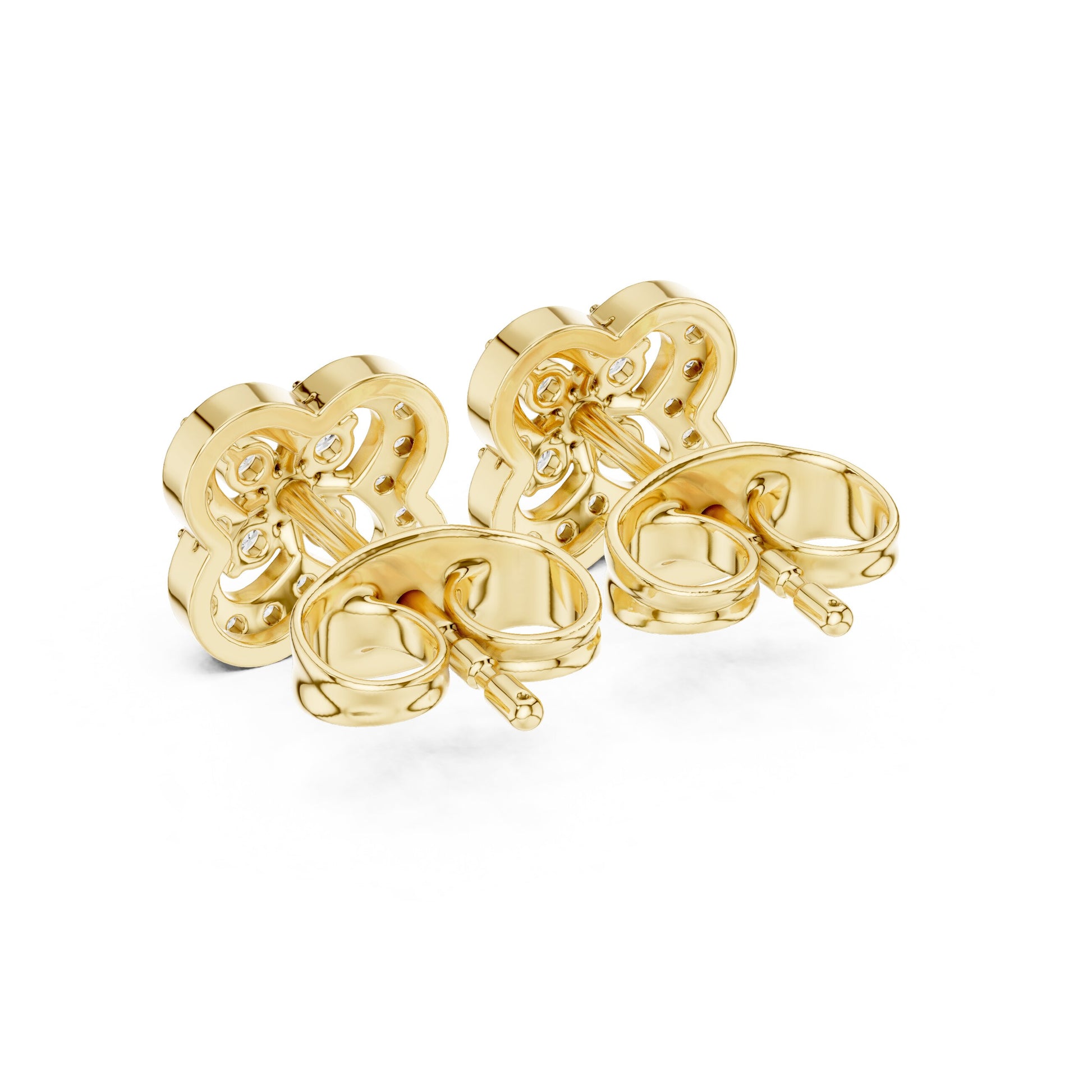 Round Stud Lab Grown Diamond Earrings