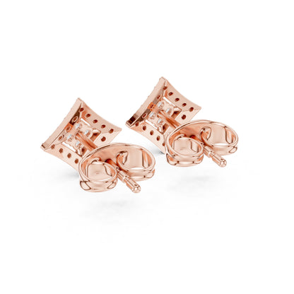 Mixed Shape Lab Grown Diamond Stud Earrings