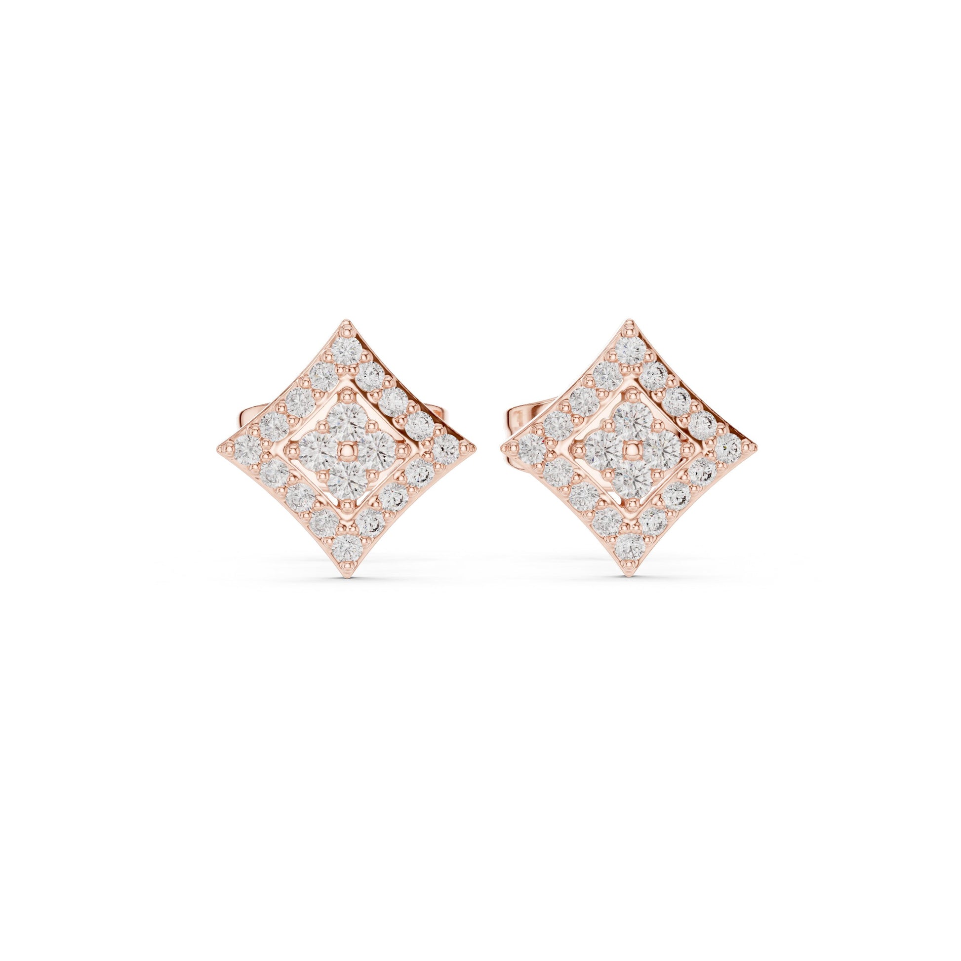 Mixed Shape Lab Grown Diamond Stud Earrings