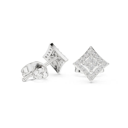 Mixed Shape Lab Grown Diamond Stud Earrings