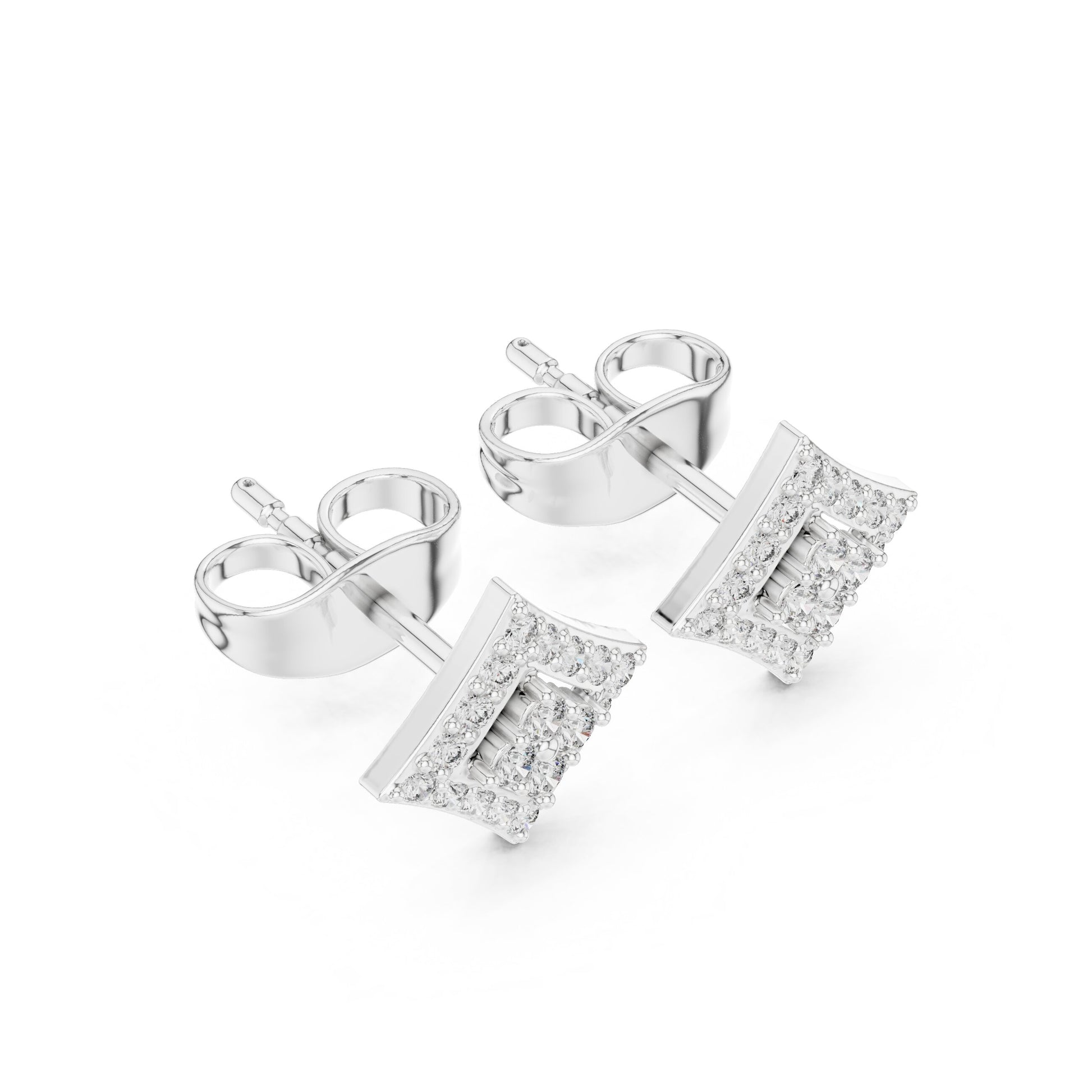 Mixed Shape Lab Grown Diamond Stud Earrings