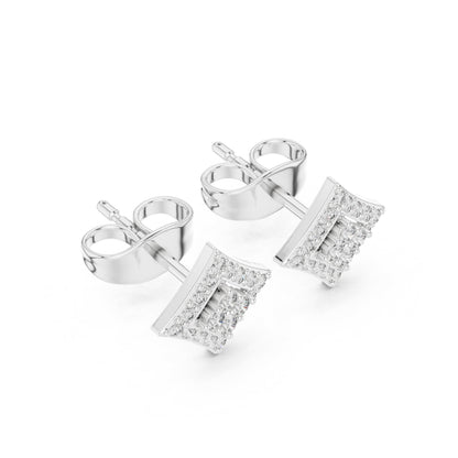 Mixed Shape Lab Grown Diamond Stud Earrings
