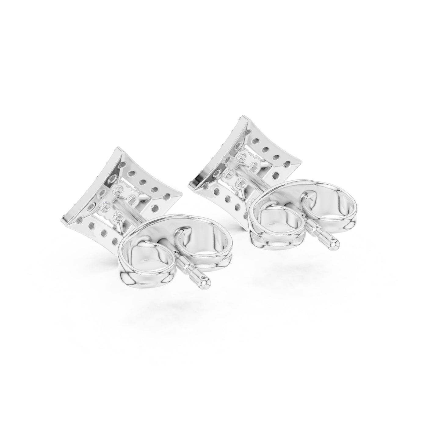 Mixed Shape Lab Grown Diamond Stud Earrings