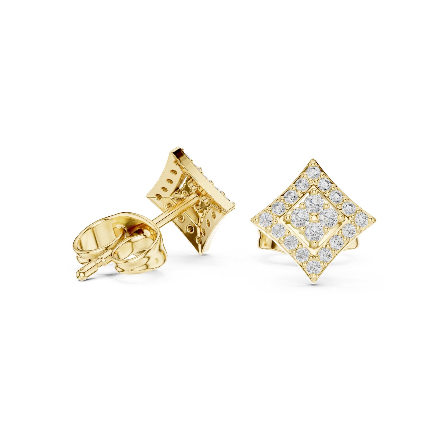 Mixed Shape Lab Grown Diamond Stud Earrings