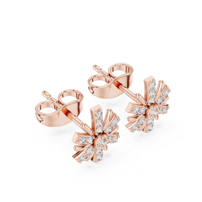 Round Stud Lab Grown Diamond Earrings
