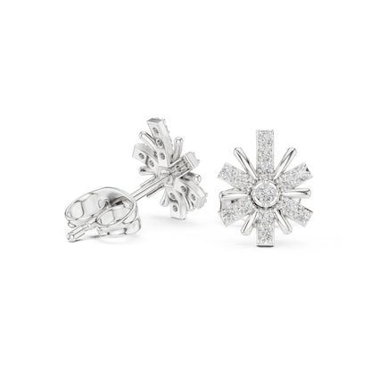 Round Stud Lab Grown Diamond Earrings