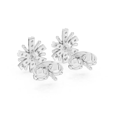 Round Stud Lab Grown Diamond Earrings