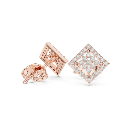 Mixed Shape Lab Grown Diamond Stud Earrings