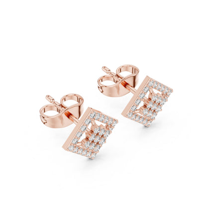 Mixed Shape Lab Grown Diamond Stud Earrings