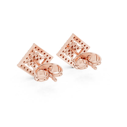 Mixed Shape Lab Grown Diamond Stud Earrings