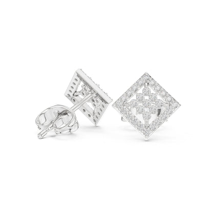 Mixed Shape Lab Grown Diamond Stud Earrings