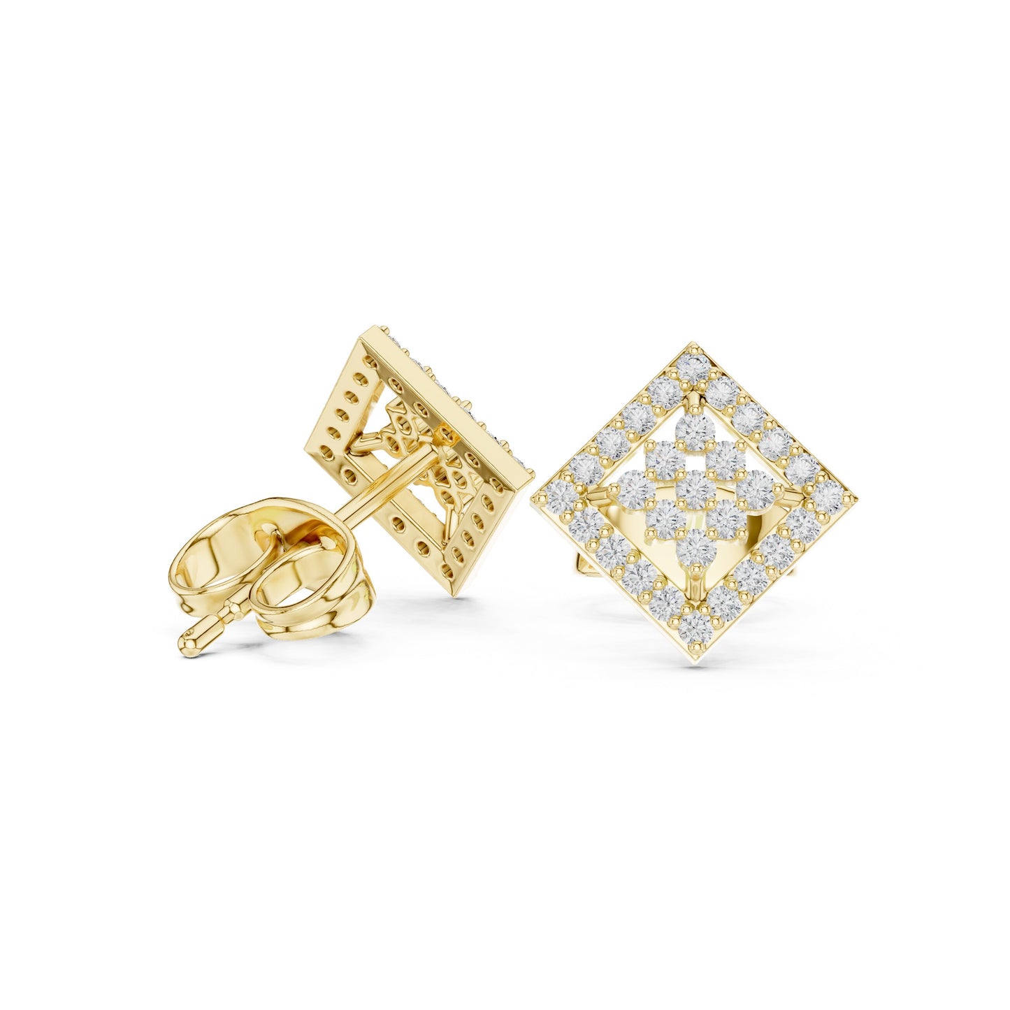 Mixed Shape Lab Grown Diamond Stud Earrings