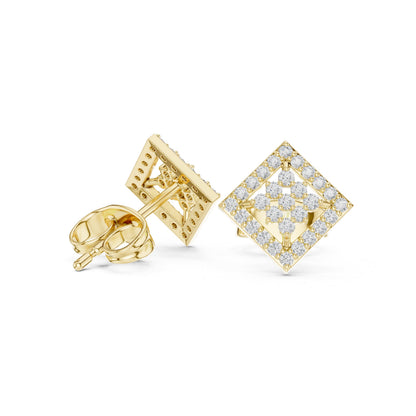 Mixed Shape Lab Grown Diamond Stud Earrings