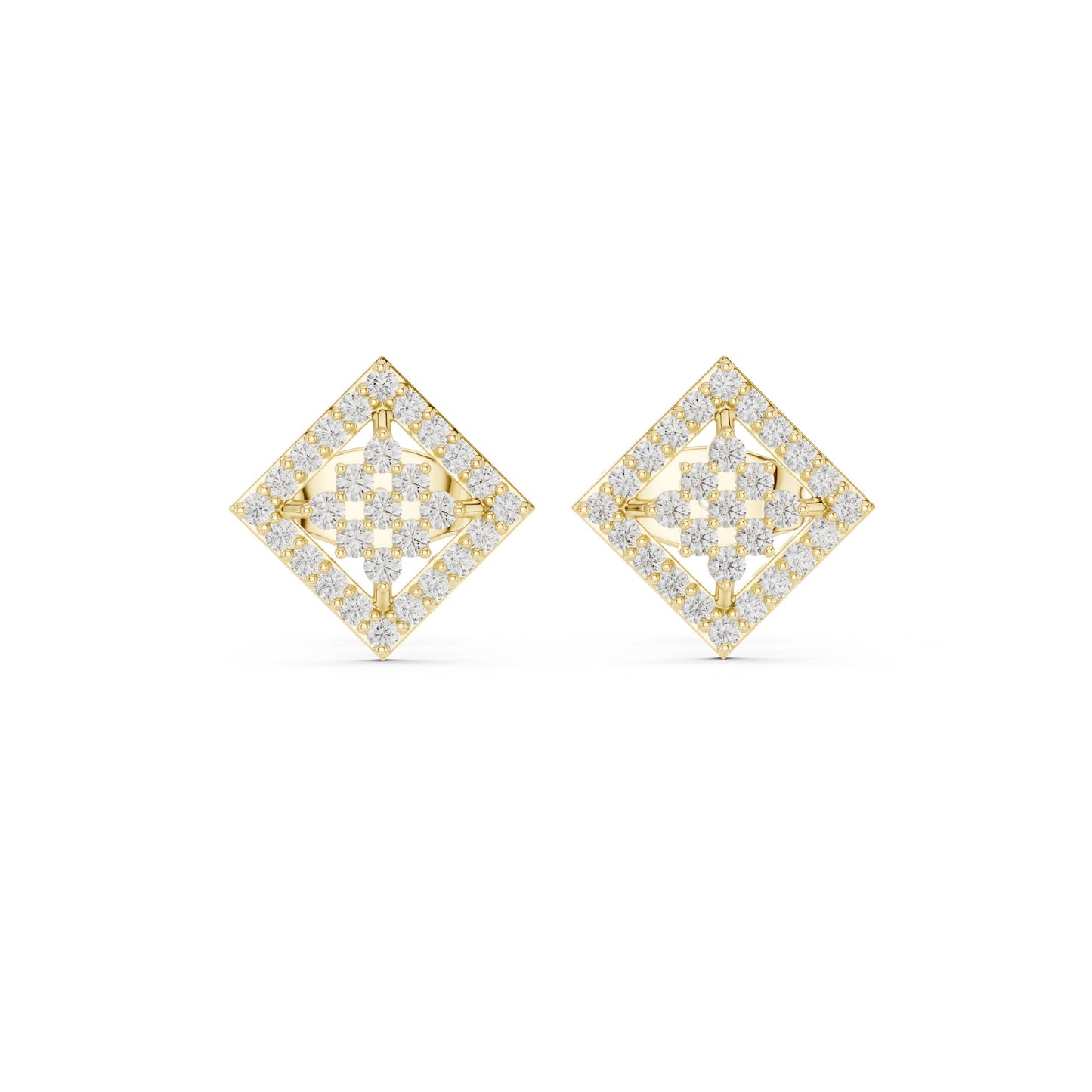 Mixed Shape Lab Grown Diamond Stud Earrings