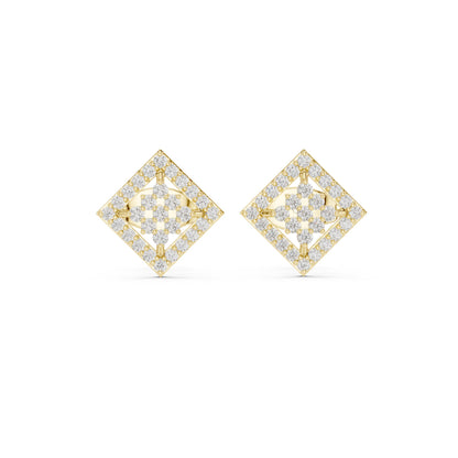 Mixed Shape Lab Grown Diamond Stud Earrings