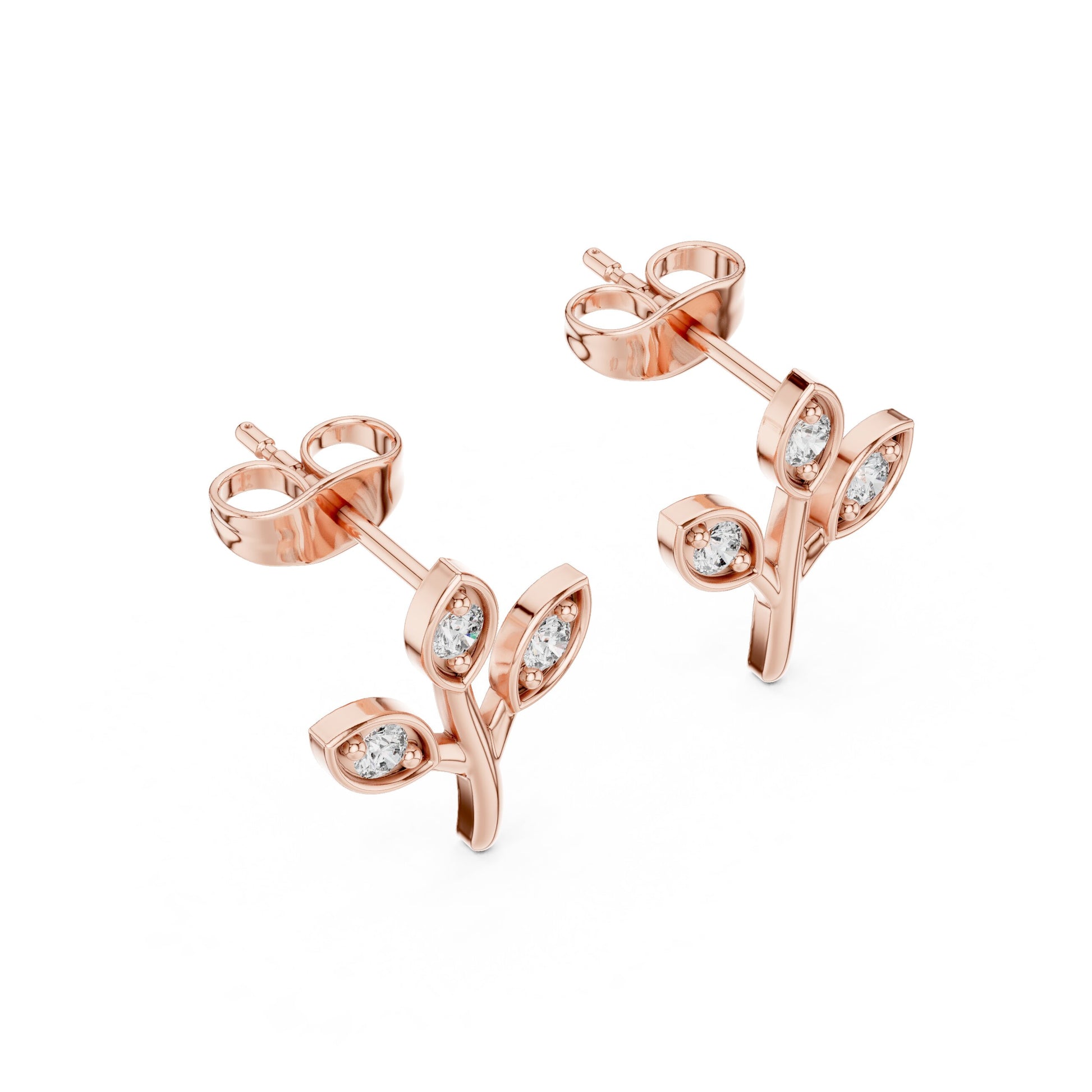 Marquise Stud Lab Grown Diamond Earrings