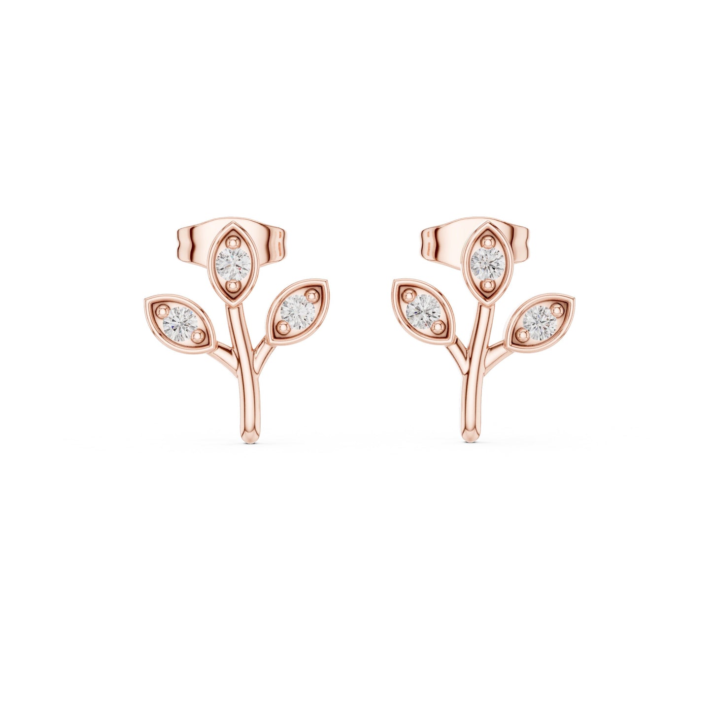 Marquise Stud Lab Grown Diamond Earrings