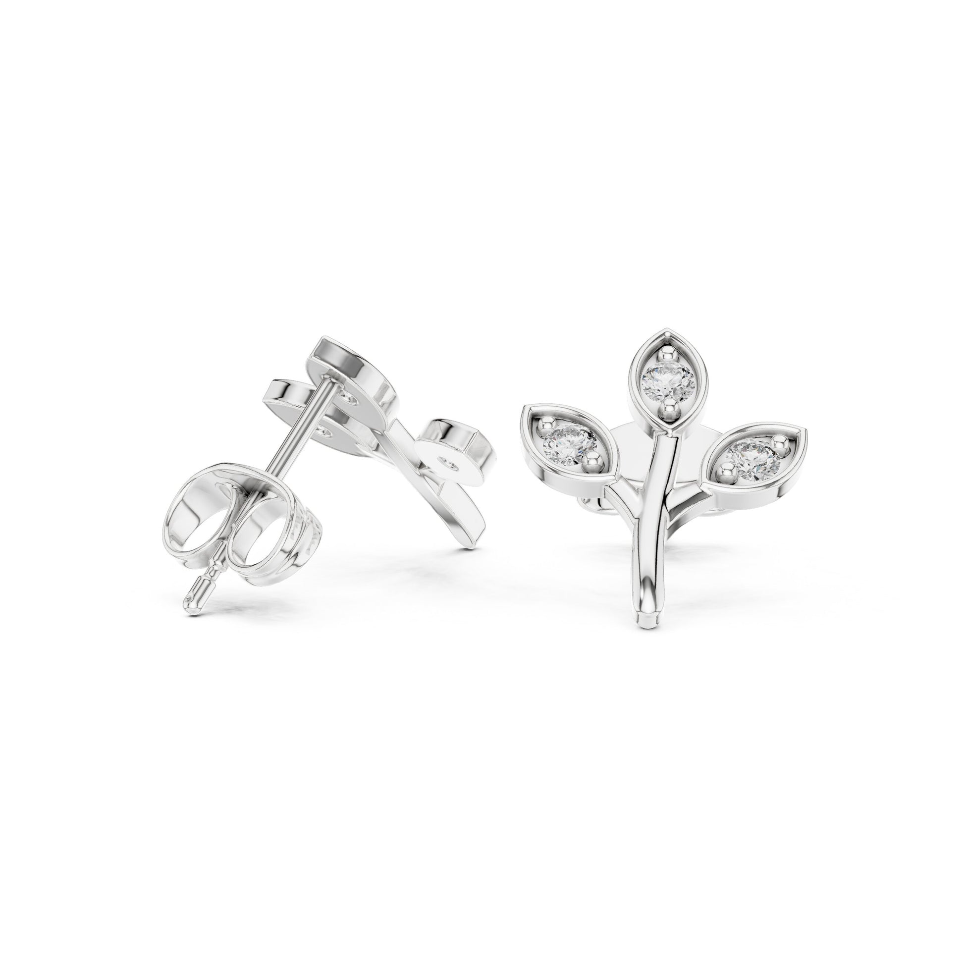 Marquise Stud Lab Grown Diamond Earrings