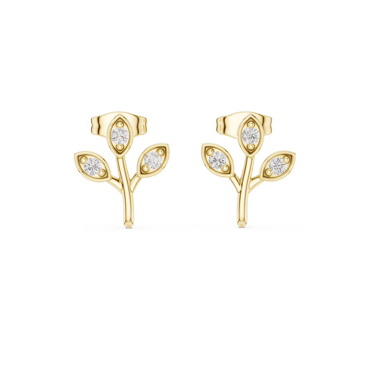 Marquise Stud Lab Grown Diamond Earrings